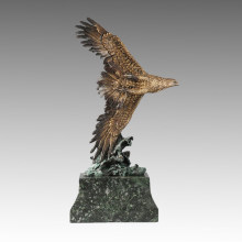 Статуя животного Летающий орел Бронзовая скульптура Тпал-262